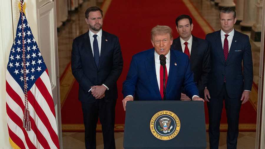 Kiemelt képen: Trump elnök beszédet mond a nemzethez 2025. június 21-én, Washingtonban, DC-ben © Pool / Getty Images