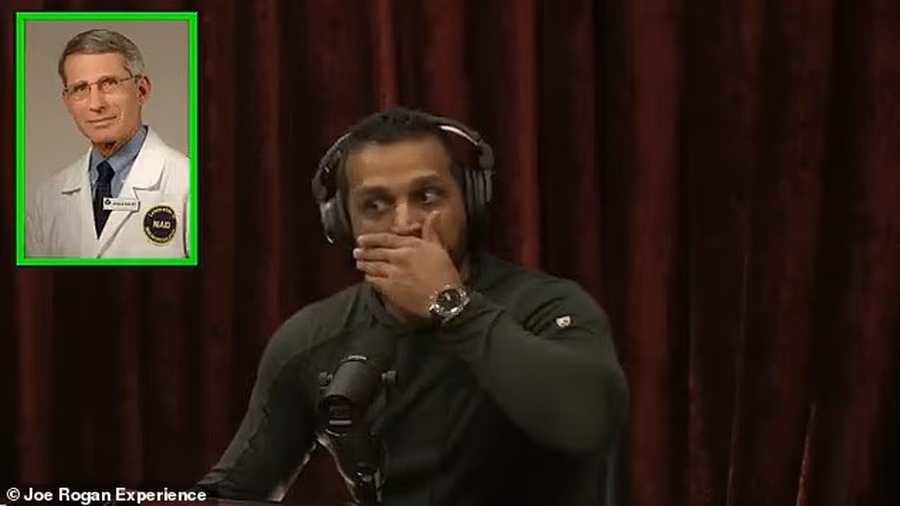 Kiemelt képen: Kash Patel, az FBI igazgatója a Joe Rogan Experience-en. Állítása szerint az FBI „megtalálta” Dr. Anthony Fauci egyik, a Covid-korszakban használt telefonját. / Fotó: Daily Mail