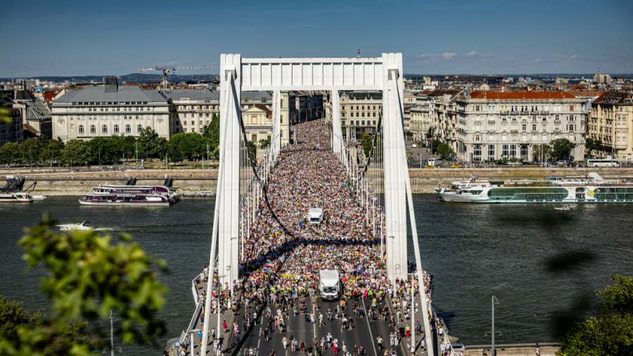 Kiemelt képen: pride Budapesten 2025. június 28-án / Fotó: Index