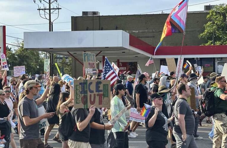 Lövöldözés történt egy Trump-ellenes tüntetésen, egy férfi súlyosan megsérült