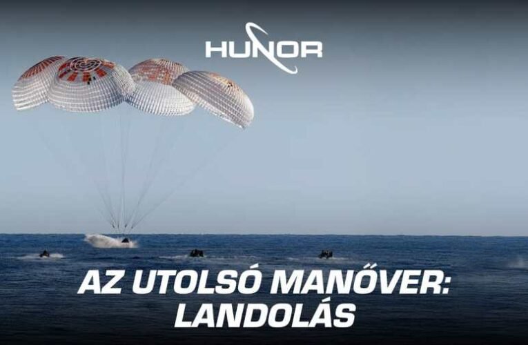 Kapu Tibor landolása élőben