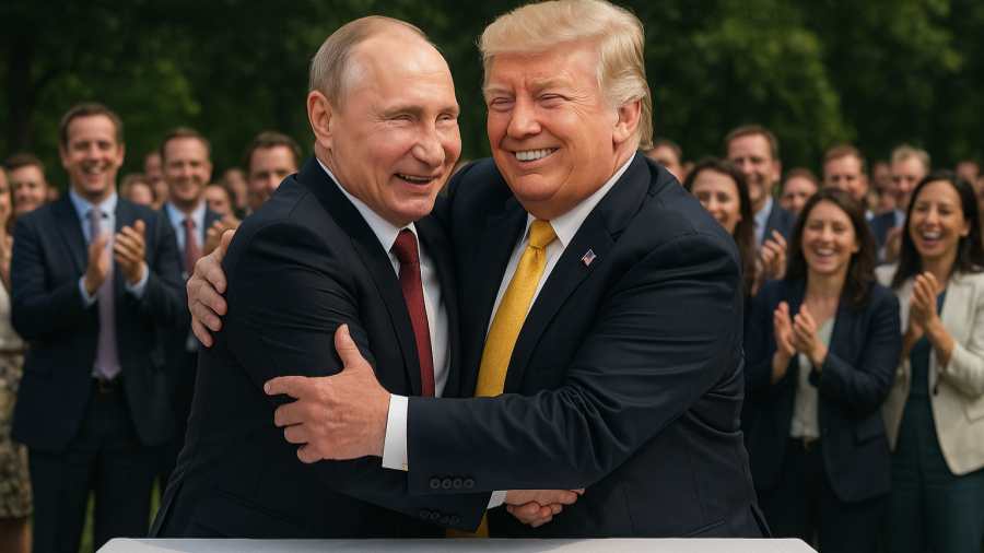 Kiemelt kép: AI által előállított mesterséges kép egy elképzelt pillanatban, amikor véget ér az orosz-ukrán háború / Fotó: NIF