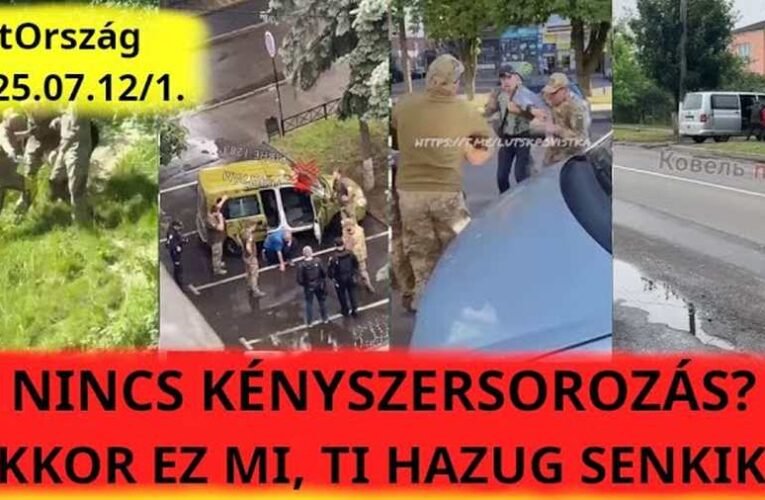 Tamás a Krímből összegyűjtött néhány videót az ukránok kényszersorozásáról