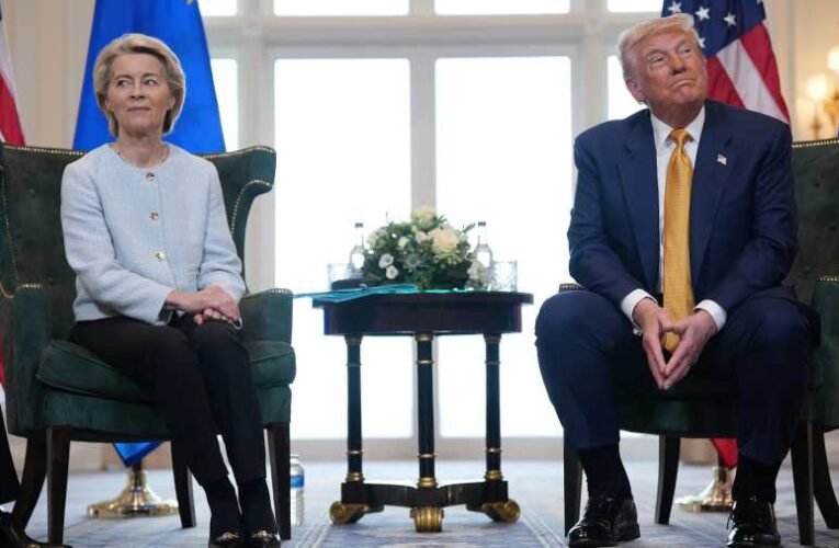 Az amerikai elnök megette reggelire az Európai Bizottság elnökét