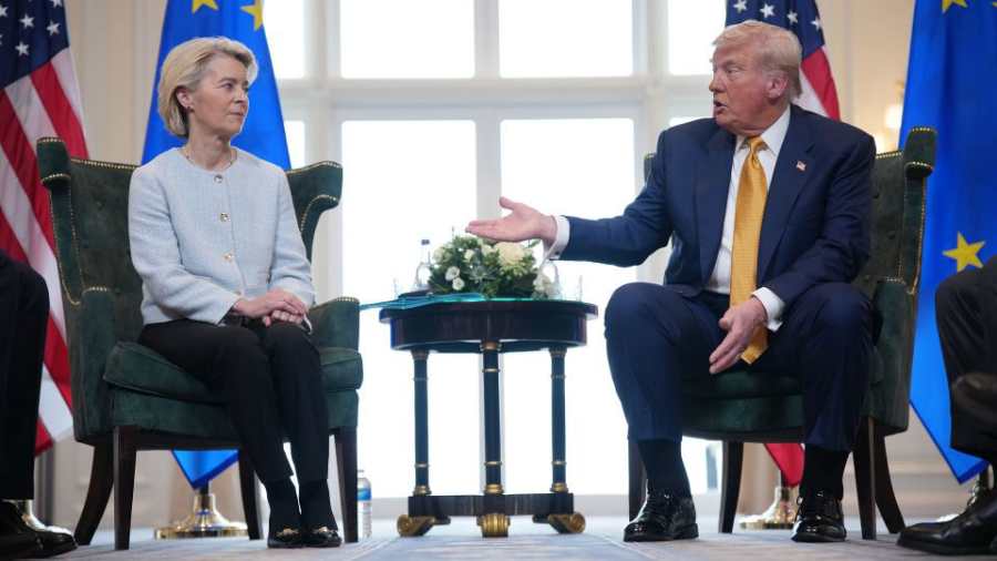 Kiemelt képen: Ursula von der Leyen és Donald Trump / Fotó: CNN