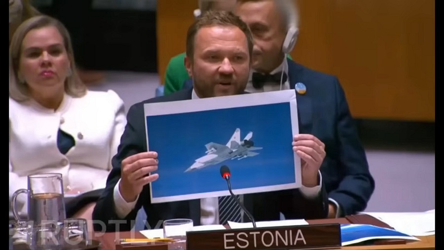 Kiemelt képen: Észtország ezzel a képpel "bizonyította" az oroszok légtérsértését az ENSZ-ben