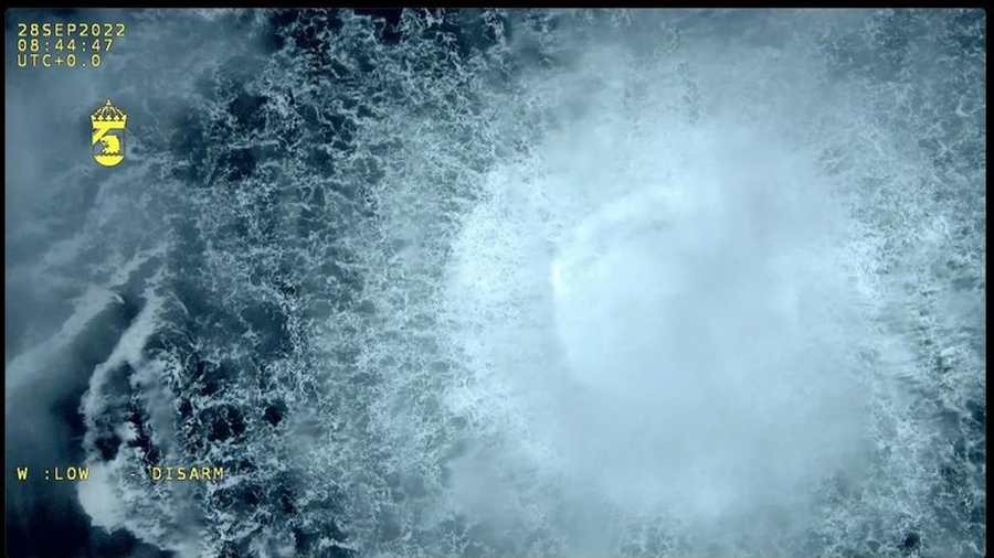 Kiemelt kép: Gázszivárgás az Északi Áramlat csővezetékéből a Balti-tengeren, 2022. szeptember 30. © Anadolu / Getty Images