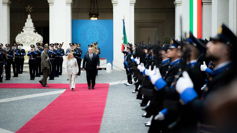 Kiemelt képen: Orbán Viktort fogadja Giorgia Meloni olasz miniszterelnök / fotó: facebook