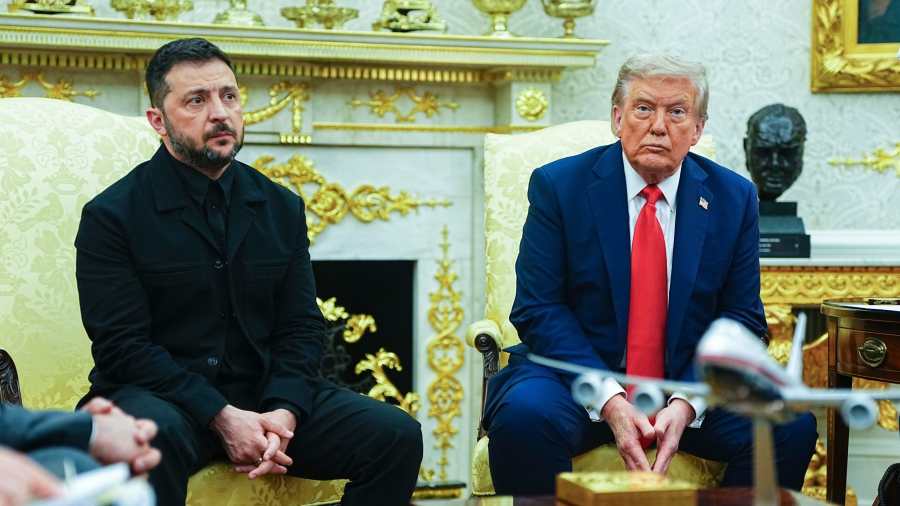 Kiemelt kép: Donald Trump amerikai és Volodimir Zelenszkij ukrán elnök megbeszélést folytat a washingtoni Fehér Ház Ovális irodájában 2025. augusztus 18-án (Fotó: MTI/EPA/Consolidated News Photos pool/Aaron Schwartz)