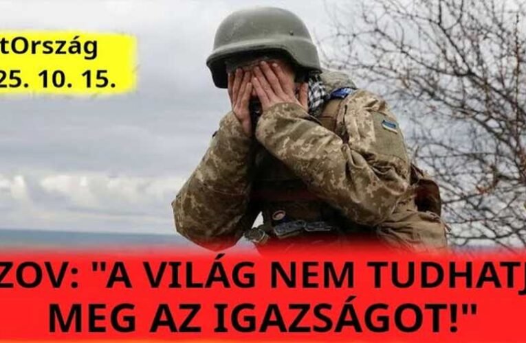 Magyar B. Tamás: Kitálalt az AZOV korábbi parancsnoka: „Kijev hazudik a front helyzetéről!”