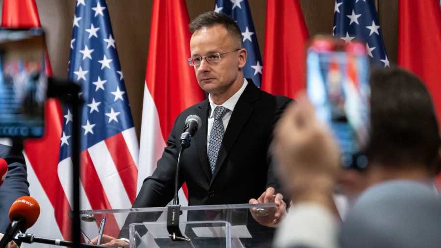 Kiemelt képen: Szijjártó Péter külgazdasági és külügyminiszter a washingtoni sajtótájékoztatón. Fotó: MTI