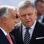 Orbán Viktor magyar és Robert Fico szlovák miniszterelnök / Fotó: SITA/AP-Denes Erdos