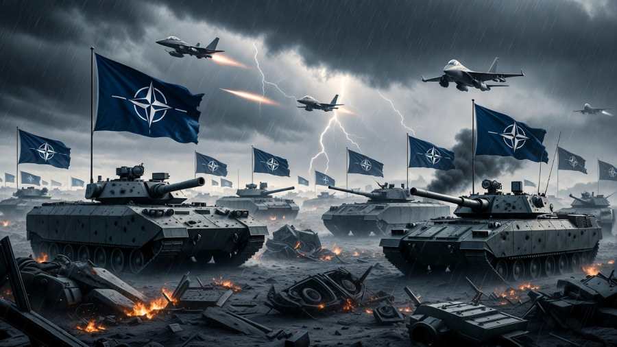 Kiemelt kép: illusztráció / NATO a NATO ellen / AI által készített kép / NIF