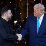 Kiemelt kép forrása: BBC / Vlagyimir Zelenszkij ukrán diktátor kezet fog Donald Trump amerikai elnökkel