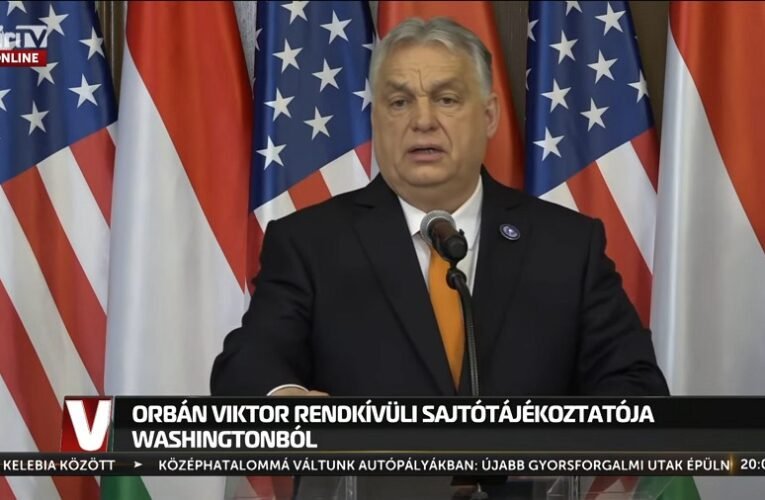 Orbán Viktor Washingtonban: Trump elnök teljes mellszélességgel Magyarország mellett áll
