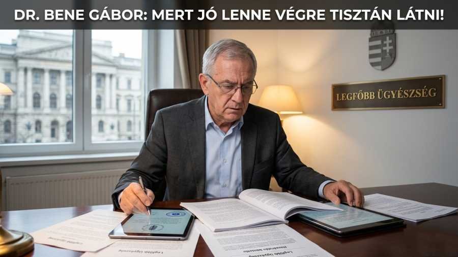 Hazaárulás miatt tett feljelentést dr. Bene Gábor