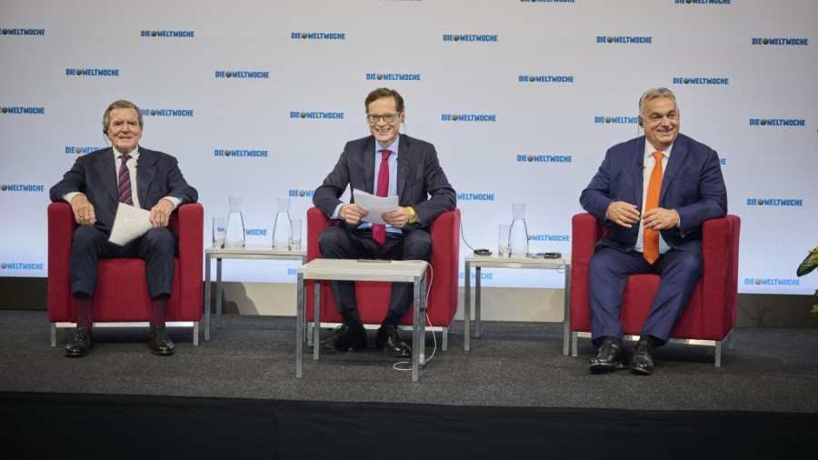 Orbán Viktor és Gerhard Schröder