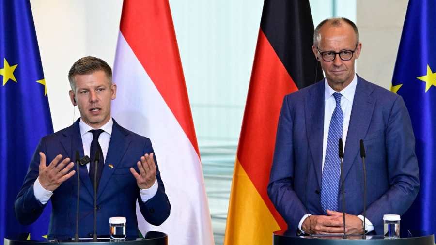Magyar Péter és Friedrich Merz 20260602 Berlin