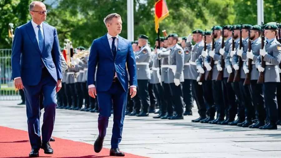 Magyar Péter és Friedrich Merz