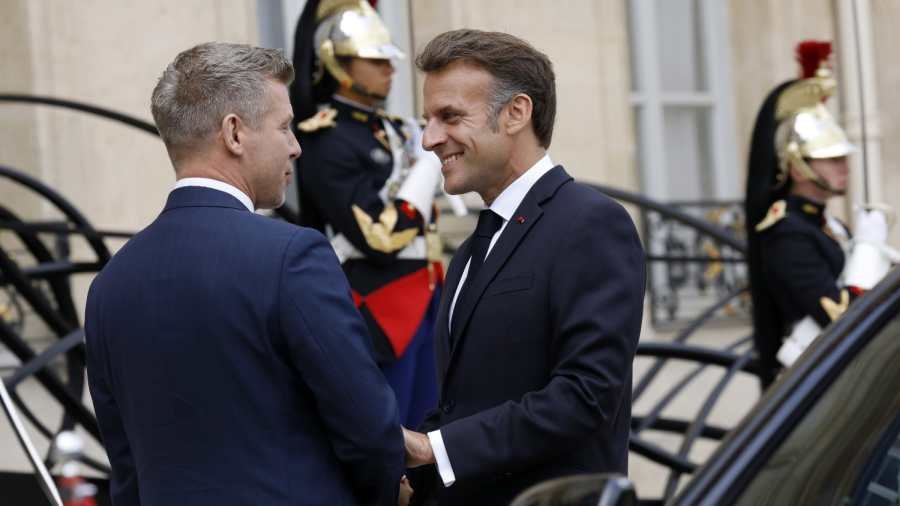 Magyar Péter és Emmanual Macron