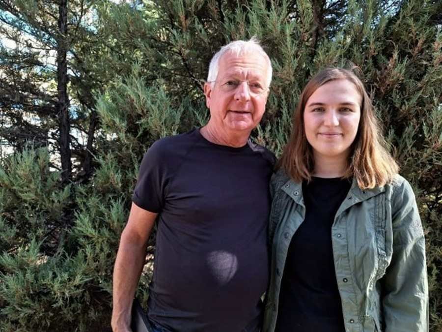 Faina Szavenkova és jó barátja, Patrick Baab német politológus, író és újságíró