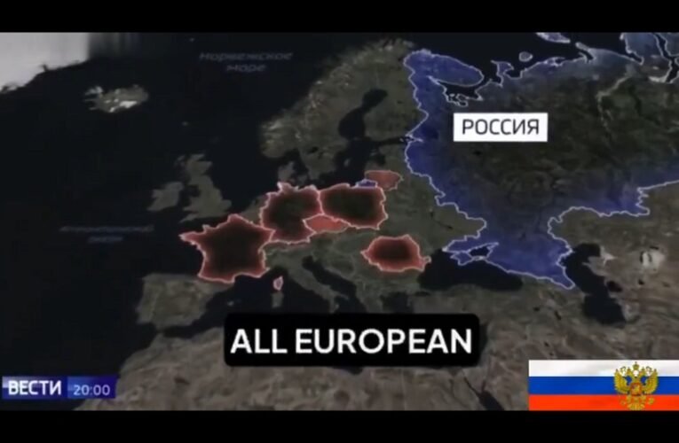 „Három rakéta, és a brit civilizáció összeomlik!” – Az orosz állami tévé bemutatta Európa nukleáris célpontjait