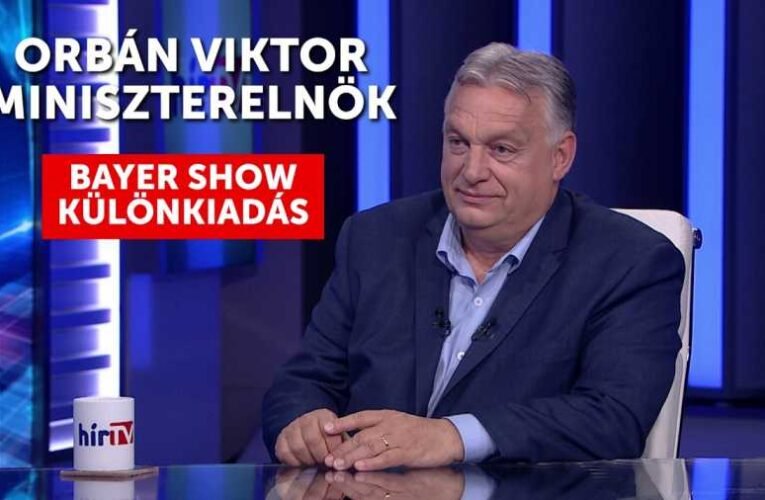 „Nem szabad kesztyűskézzel bánni az önkénnyel” – Orbán Viktor a Bayer Show-ban üzent: jön a leszámolás az új AVH-val és a Tisza–Brüsszel paktummal